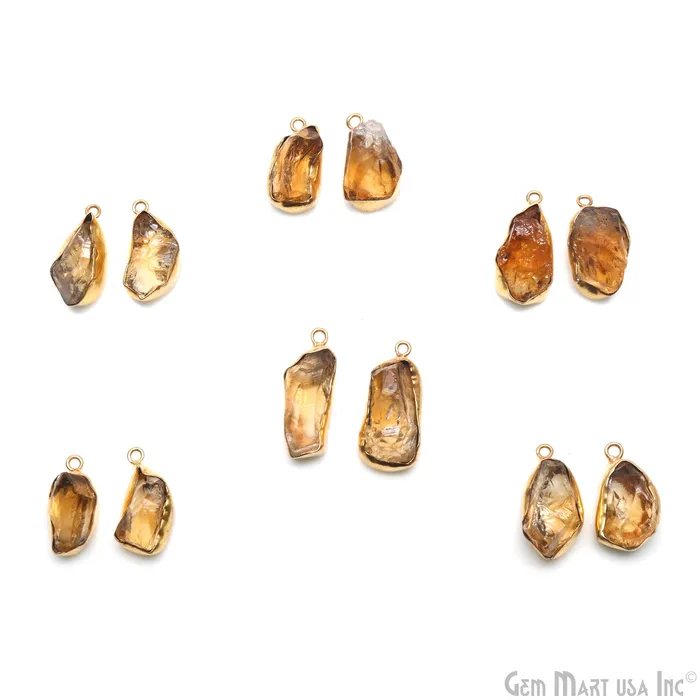 GemMartUSA PreStyled Sets DIY Hydro Citrine Organic 24x10mm Gold Electroplated Finding Earing Connector GemMartUSA PreStyled Sets DIY Hydro Citrine Organic 24x10mm Gold Electroplated Finding Earing Connector