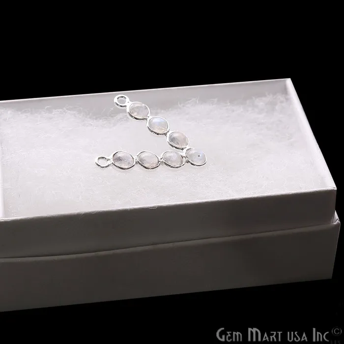 GemmartUSA Rings DIY Rainbow Moonstone 22x21mm Silver Plated Chandelier Finding Component GemmartUSA Rings DIY Rainbow Moonstone 22x21mm Silver Plated Chandelier Finding Component