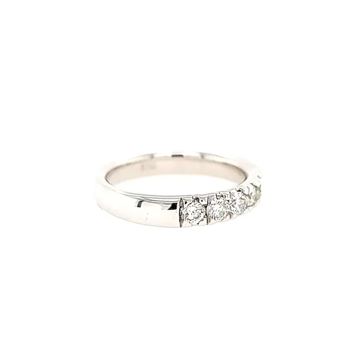 Grandeur Creations Rings 14k White Gold Diamond Band I7017