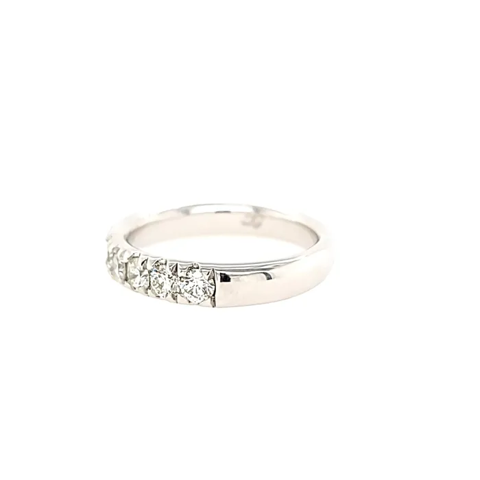 Grandeur Creations Rings 14k White Gold Diamond Band I7017