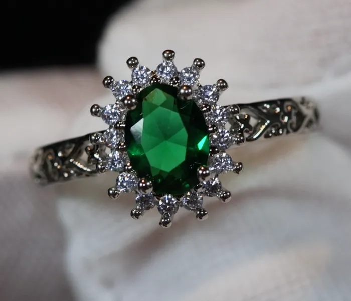 Green Diamond Ring Green Diamond Engagement Ring Lab Diamonds London Rings