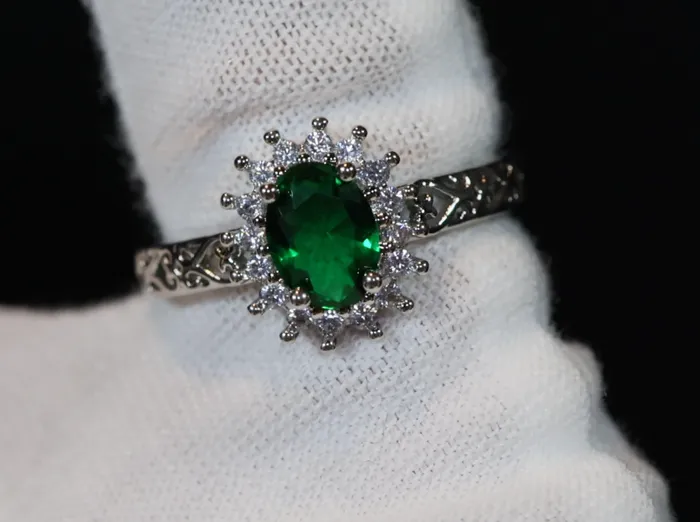 Green Diamond Ring Green Diamond Engagement Ring Lab Diamonds London Rings