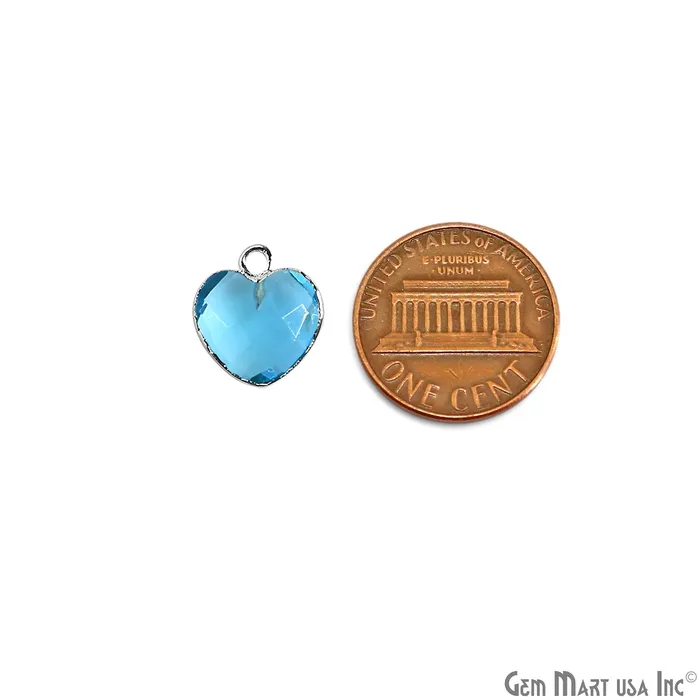 Heart Shape 13x12mm Silver Electroplated Single Bail Gemstone Connector Pendant GemmartUSA Necklaces Heart Shape 13x12mm Silver Electroplated Single Bail Gemstone Connector Pendant GemmartUSA Necklaces