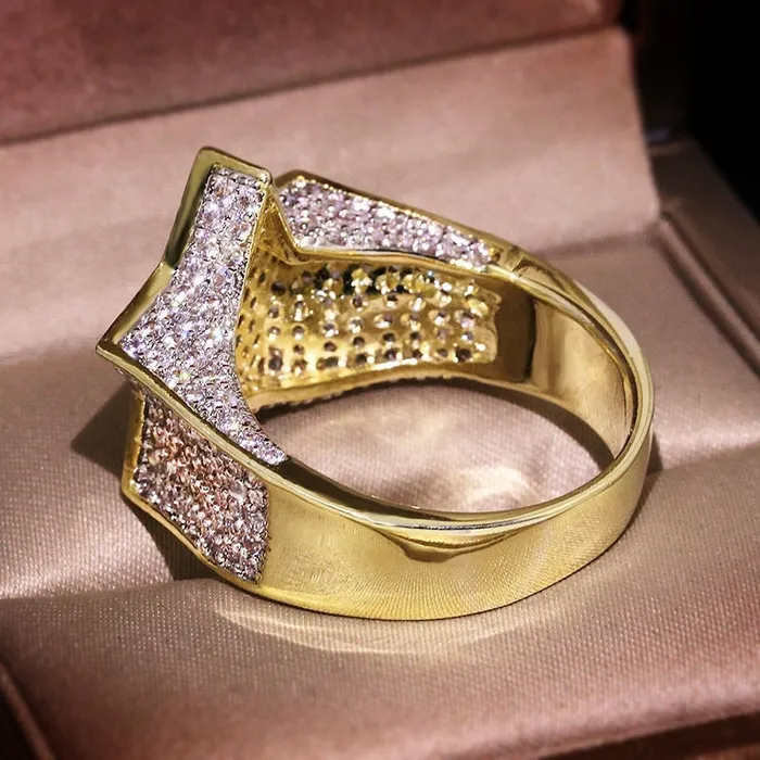Iced out ring Star Ring Bling Ring ML Rings