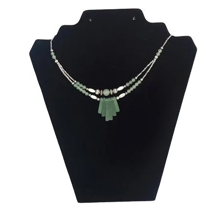 JPIDisplay Black Velvet Necklace Easel Display for Earrings and Necklaces Necklaces JPIDisplay Black Velvet Necklace Easel Display for Earrings and Necklaces Necklaces