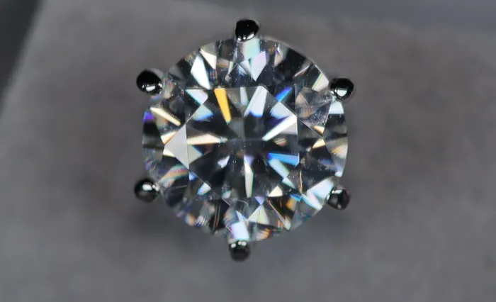 Lab Diamonds London Earrings 60ct MOISSANITE DIAMOND EAR STUDS MOISSANITE ROUND DIAMOND EAR STUDS
