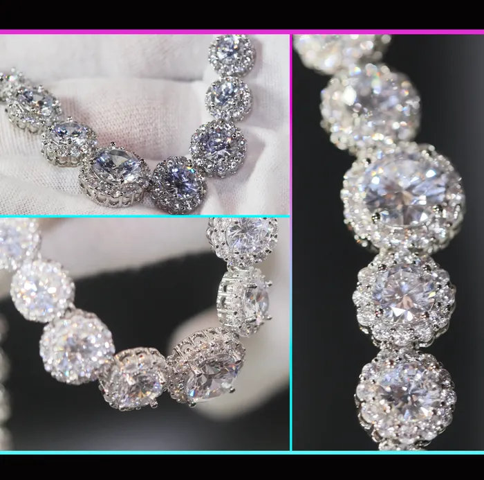 Lab Diamonds London Necklaces Womens Tennis Chain Pink Diamond Necklace Pink Diamond Tennis Chain Womens Diamond Necklace Women Tennis Necklace Wedding Necklace