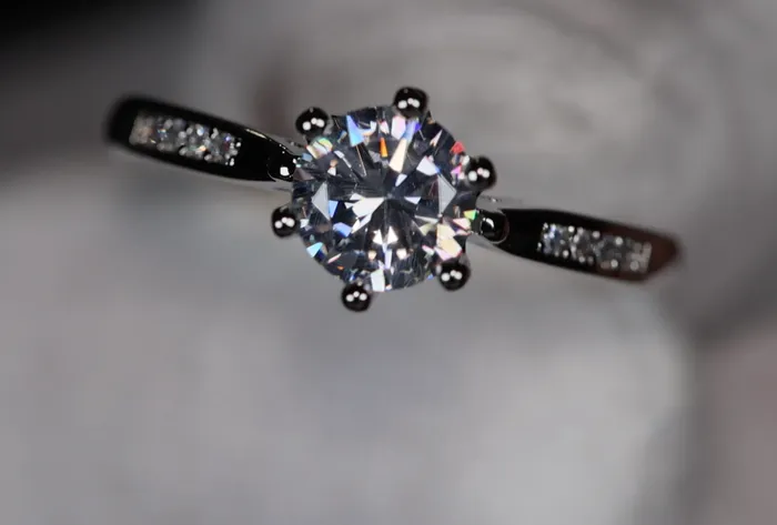 Lab Diamonds London Rings Womens Diamond Engagement Ring Womens Silver Diamond Wedding Ring
