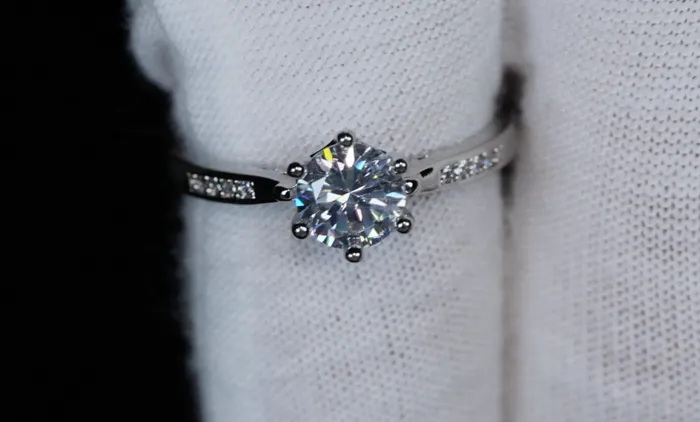 Lab Diamonds London Rings Womens Diamond Engagement Ring Womens Silver Diamond Wedding Ring