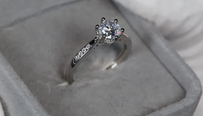 Lab Diamonds London Rings Womens Diamond Engagement Ring Womens Silver Diamond Wedding Ring