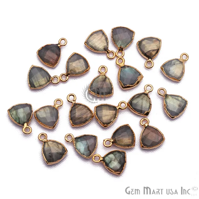 Labradorite 10mm Trillion Gold Electroplated Gemstone Connector GemMartUSA PreStyled Sets Labradorite 10mm Trillion Gold Electroplated Gemstone Connector GemMartUSA PreStyled Sets