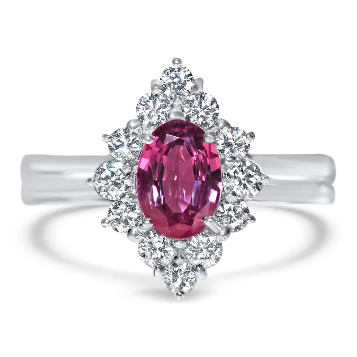 Lady Luck 14K White Gold Natural Alexandrite Ring Safiya Jewels Rings