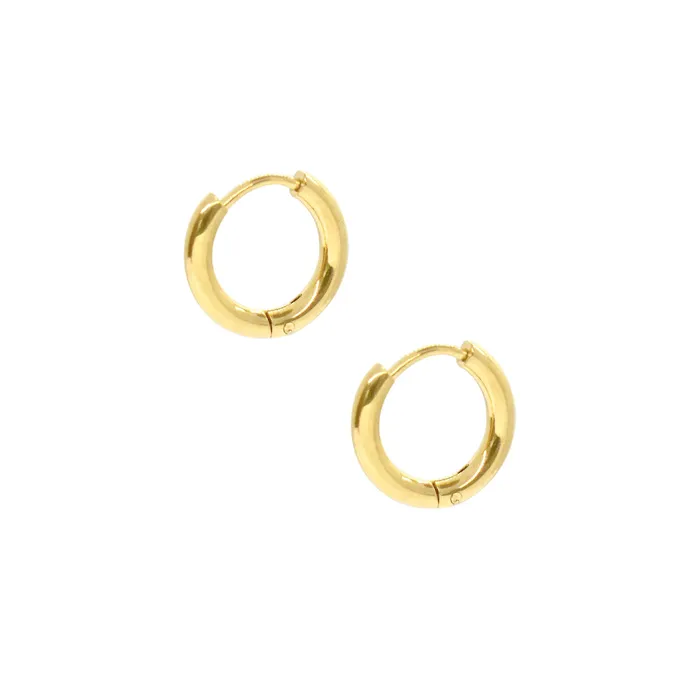 Mai Dsire Earrings ARIEL BAROQUE PEARL HUGGIE HOOP EARRINGS