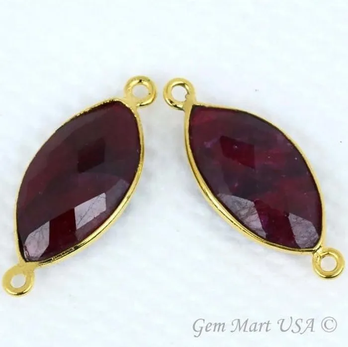 Marquise 10x20mm Gold Bezel Double Bail Gemstone Connector GemMartUSA PreStyled Sets Marquise 10x20mm Gold Bezel Double Bail Gemstone Connector GemMartUSA PreStyled Sets