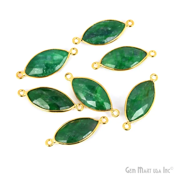 Marquise 10x20mm Gold Bezel Double Bail Gemstone Connector GemMartUSA PreStyled Sets Marquise 10x20mm Gold Bezel Double Bail Gemstone Connector GemMartUSA PreStyled Sets