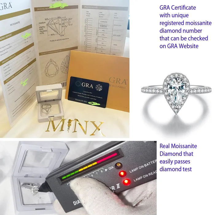 Minx London Rings 1ct Engagement Ring Teardrop Engagement Ring Womens Wedding Ring Moissanite Ring Moissanite Engagement Ring Pear Engagement Ring
