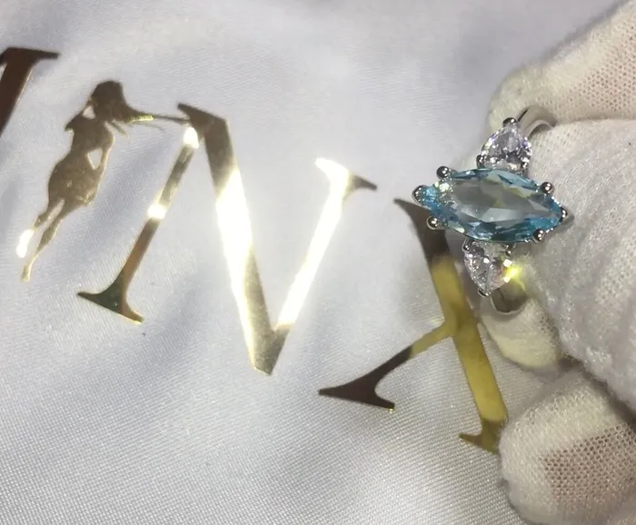 Minx London Rings Aquamarine Ring Aquamarine Diamond Ring Aquamarine with Diamond Ring Marquise Ring Blue Diamond Ring Aquamarine Engagement Ring
