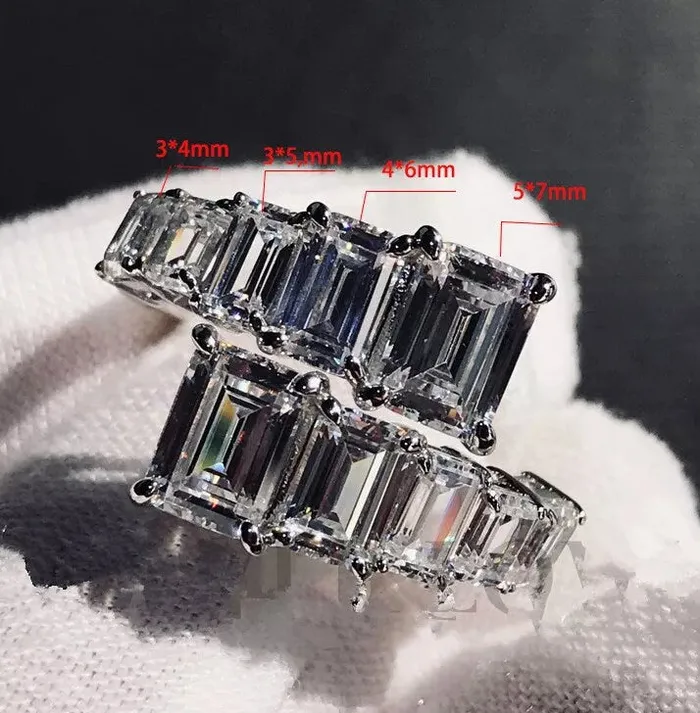 ML Baguette Ring Eternity Ring Fashion Ring Rings