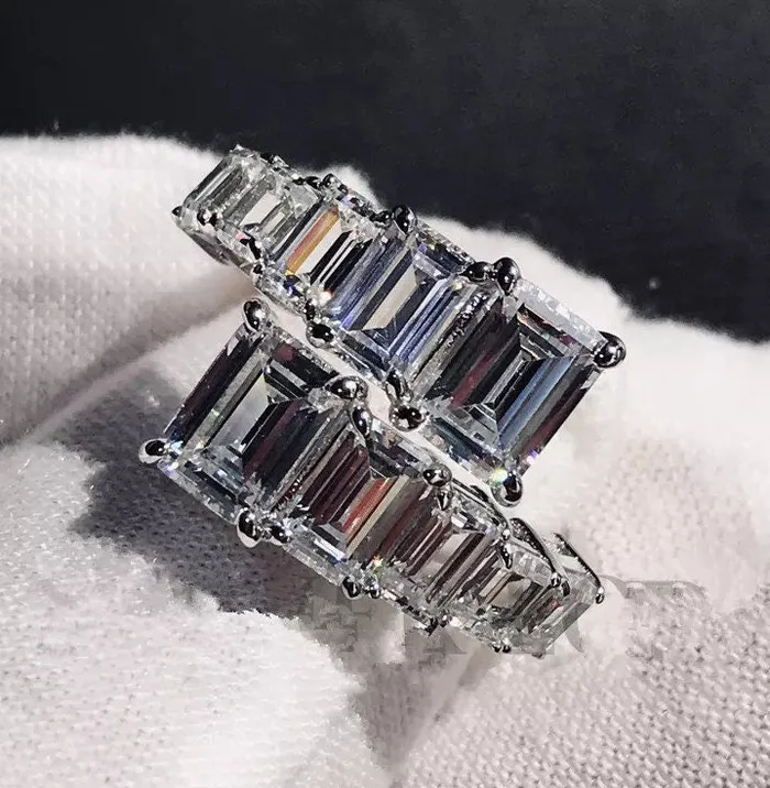 ML Baguette Ring Eternity Ring Fashion Ring Rings
