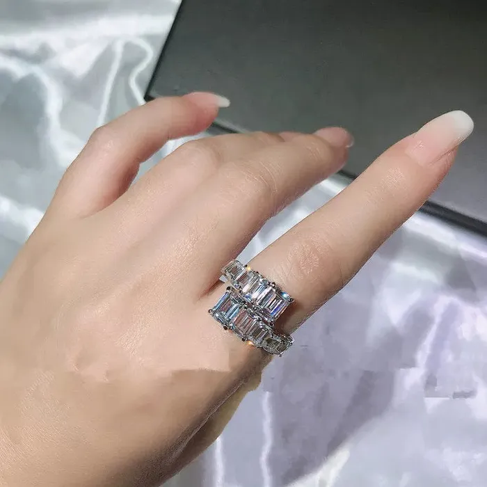 ML Baguette Ring Eternity Ring Fashion Ring Rings
