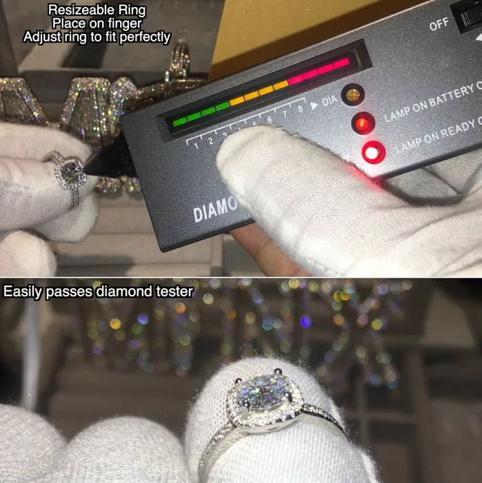 Moissanite Engagement Ring 1ct Womens Engagement Ring Halo Wedding Ring Moissanite Ring Moissanite Rings Womens Diamond Ring Minx London Rings