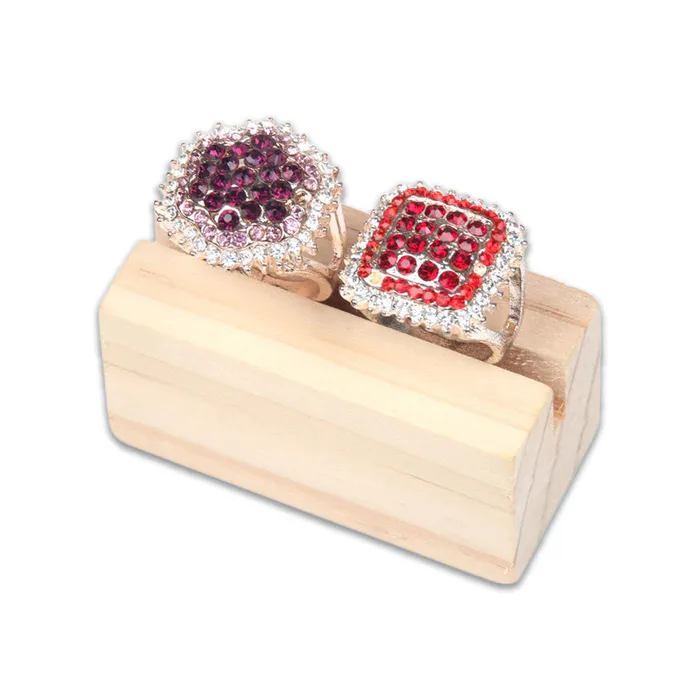 Natural Wood Jewelry Display Single Ring Stand JPIDisplay Rings