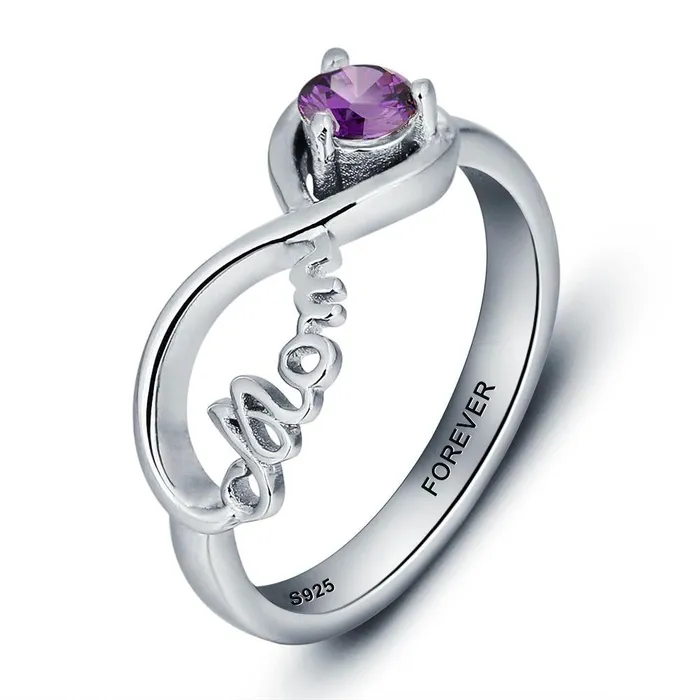Necklaces customjewelryan Personalized 925 Sterling Silver Engraved Name Birthstone Mom Rings Fashion Jewelry Gift for Mom Necklaces customjewelryan Personalized 925 Sterling Silver Engraved Name Birthstone Mom Rings Fashion Jewelry Gift for Mom