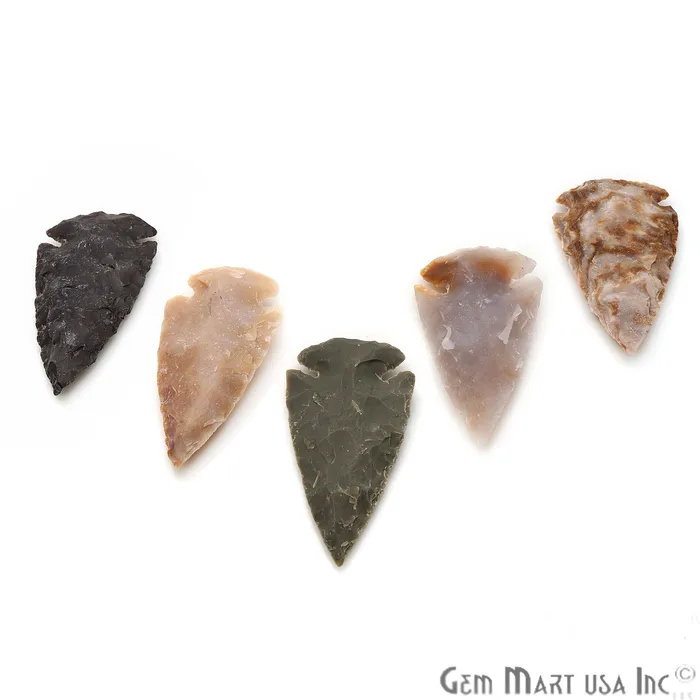 Necklaces GemmartUSA 5pc Lot Arrowhead Cut Gemstones 61x31mm Handcrafted Stone Loose Gemstone DIY Pendant DIY Jewelry Necklaces GemmartUSA 5pc Lot Arrowhead Cut Gemstones 61x31mm Handcrafted Stone Loose Gemstone DIY Pendant DIY Jewelry