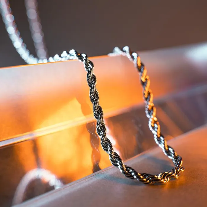 Necklaces Grace SILVER ROPE CHAIN