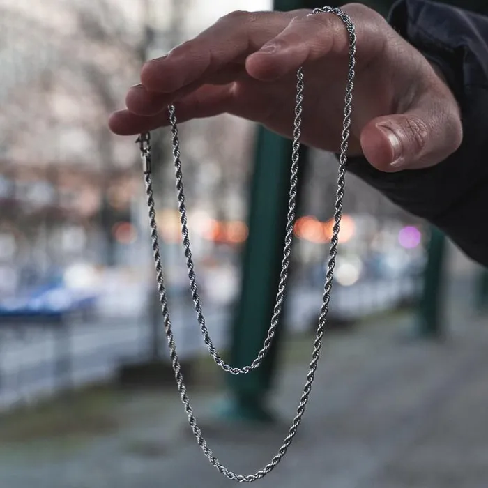 Necklaces Grace SILVER ROPE CHAIN