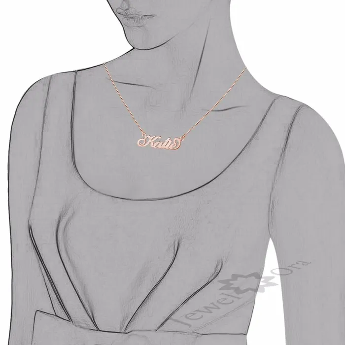 Necklaces Personalised 925 Sterling Silver Necklace for Women with Custom Nameplate Pendant Fine Jewelry Anniversary Gift customjewelryan