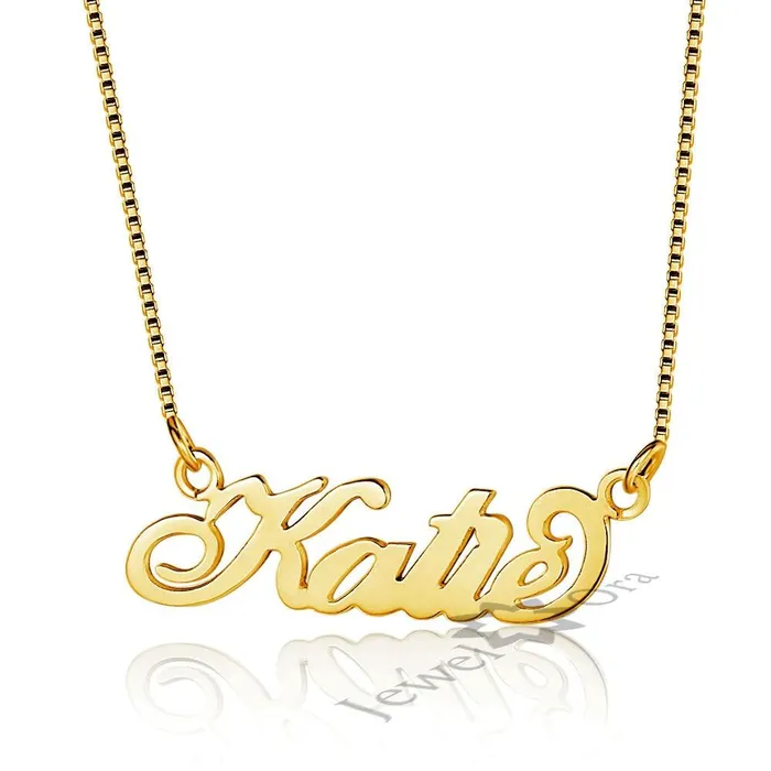 Necklaces Personalised 925 Sterling Silver Necklace for Women with Custom Nameplate Pendant Fine Jewelry Anniversary Gift customjewelryan