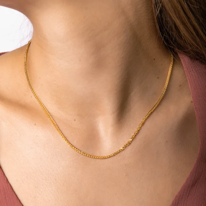 Necklaces Thick Cable Chain Rope Necklace Camile Stone