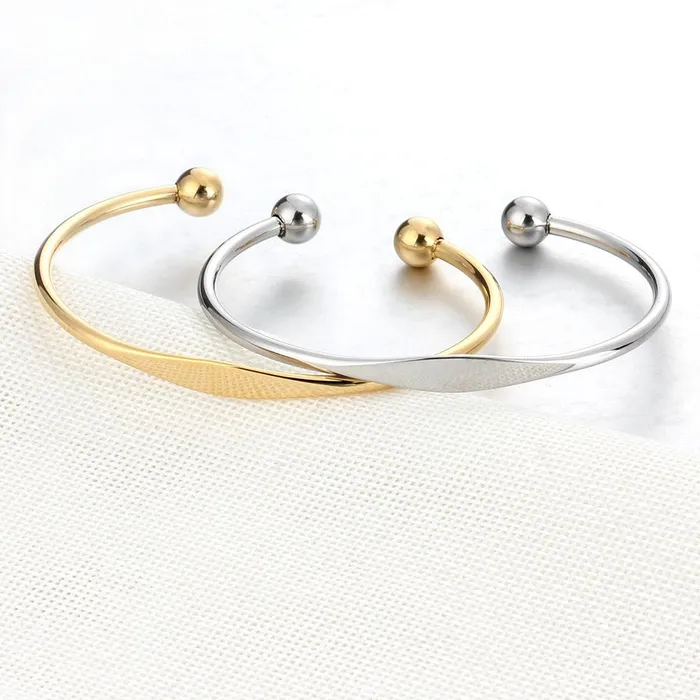 Personalized Jewel Bracelets Trendy Stainless Steel Open Cuff Bangle Bracelet Vintage Style Fashion Bangle Band Best Gift for Christmas Birthday Anniversary