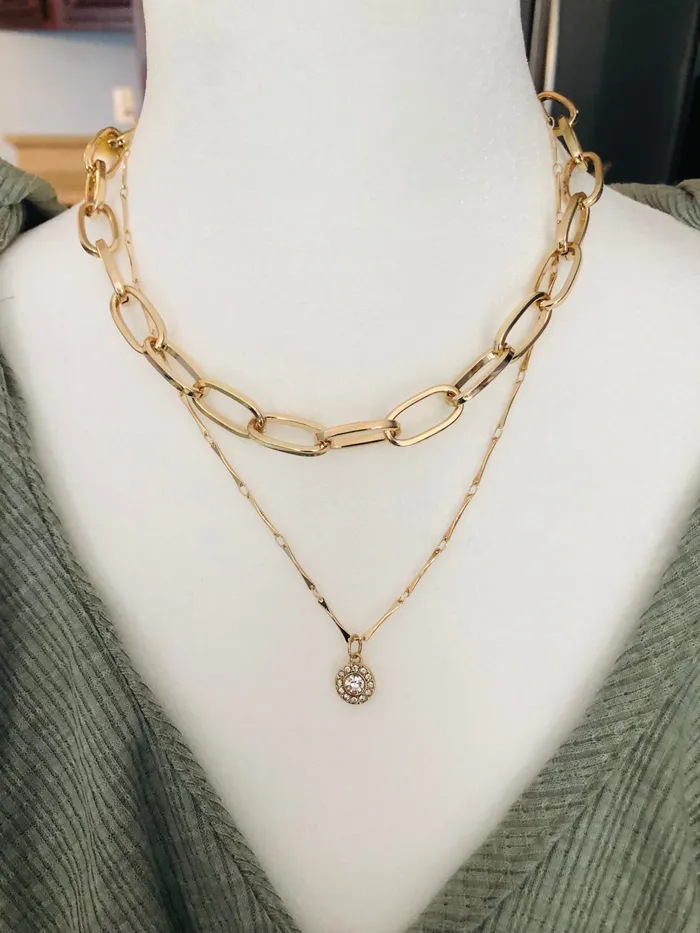 Poet Street Boutique Necklaces Callie Jewel Link Necklace