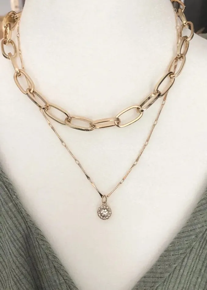 Poet Street Boutique Necklaces Callie Jewel Link Necklace