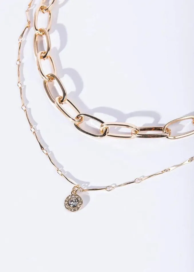 Poet Street Boutique Necklaces Callie Jewel Link Necklace