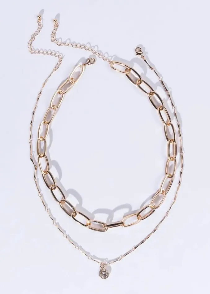 Poet Street Boutique Necklaces Callie Jewel Link Necklace