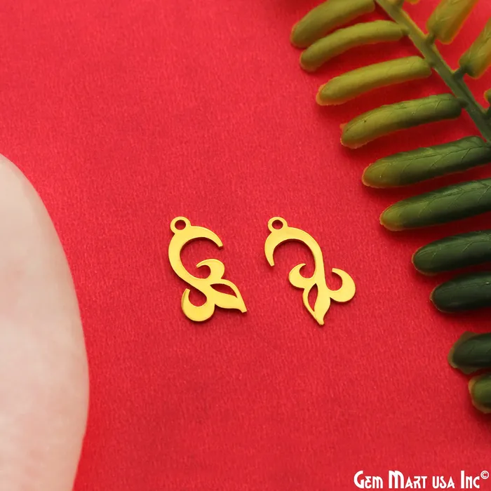 PreStyled Sets GemmartUSA Gold Laser Finding 175x9mm Gold Plated Charm For Bracelets Pendants PreStyled Sets GemmartUSA Gold Laser Finding 175x9mm Gold Plated Charm For Bracelets Pendants
