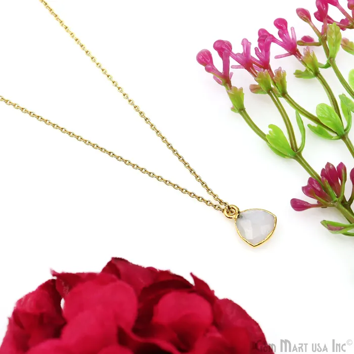 PreStyled Sets GemmartUSA Rainbow Moonstone 10mm Trillion Gold Edged Bail Gemstone Connector PreStyled Sets GemmartUSA Rainbow Moonstone 10mm Trillion Gold Edged Bail Gemstone Connector