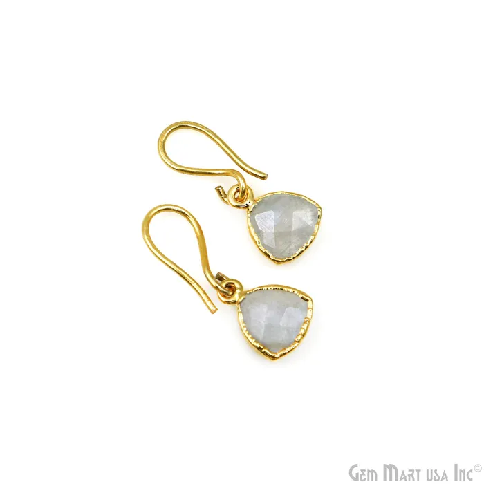 PreStyled Sets GemmartUSA Rainbow Moonstone 10mm Trillion Gold Edged Bail Gemstone Connector PreStyled Sets GemmartUSA Rainbow Moonstone 10mm Trillion Gold Edged Bail Gemstone Connector