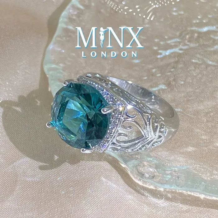 Promise Ring Engagement Ring Teal Blue Ring Womens Promise Ring Aquamarine Engagement Ring Blue Diamond Ring Tourmaline Ring Minx London Rings Promise Ring Engagement Ring Teal Blue Ring Womens Promise Ring Aquamarine Engagement Ring Blue Diamond Ring Tourmaline Ring Minx London Rings