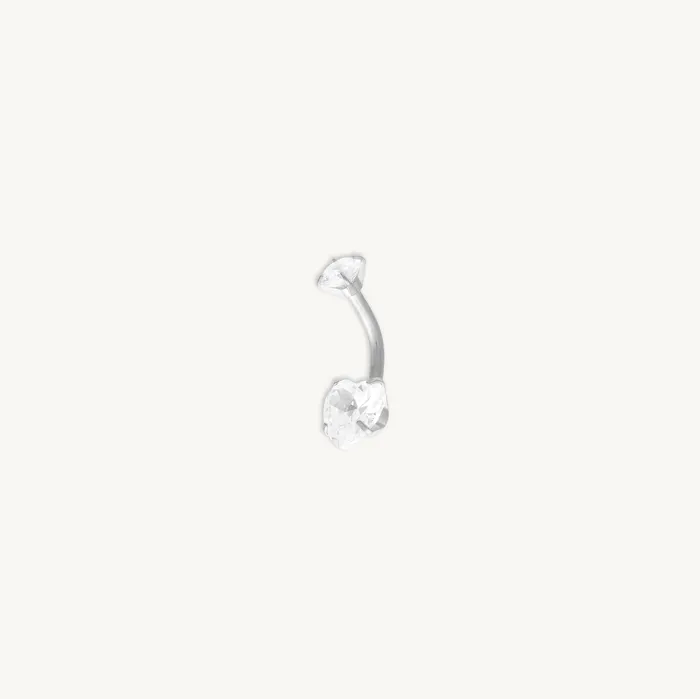 Rings Camile Stone Heart Sapphire Titanium Belly Ring