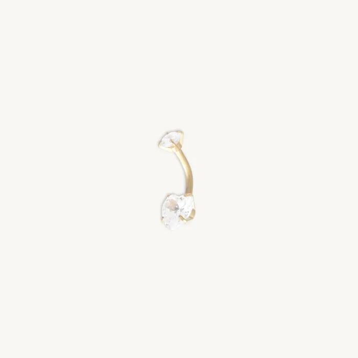 Rings Camile Stone Heart Sapphire Titanium Belly Ring