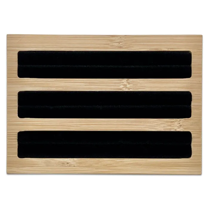 Rings JPIDisplay 5 34 x 4 Wood Black Velvet 3 Row Ring Display Stand Rings JPIDisplay 5 34 x 4 Wood Black Velvet 3 Row Ring Display Stand