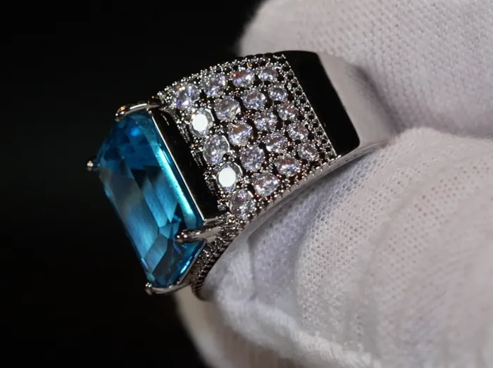 Rings Lab Diamonds London Aquamarine Blue Emerald Diamond Ring Blue Emerald Diamond Ring