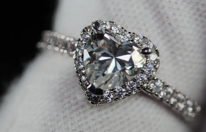 Rings Lab Diamonds London Moissanite Diamond Heart Ring Lab Diamond Heart Ring