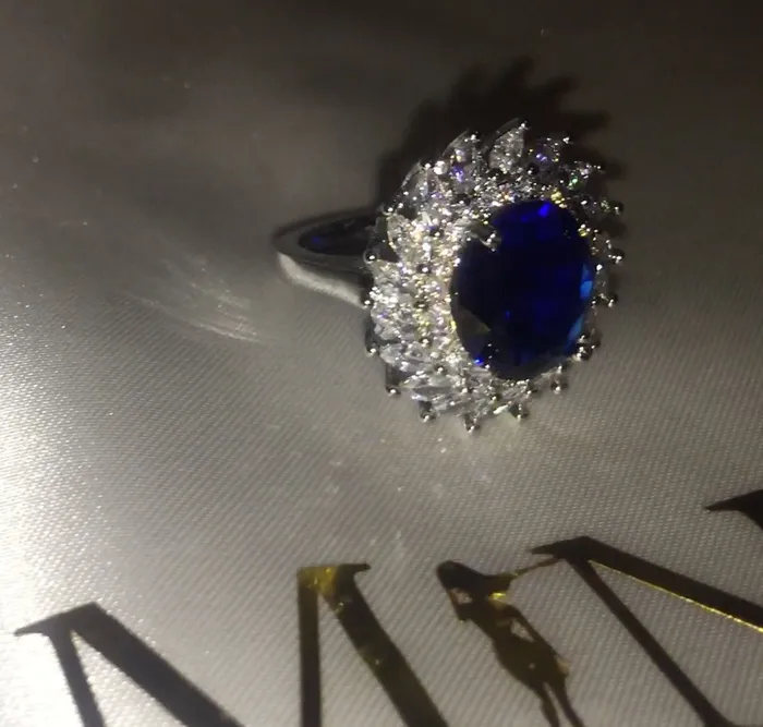Rings Sapphire Blue Diamond Ring Blue Diamond Engagement Ring Sapphire Blue Ring Blue Wedding Ring Blue Diamond Ring with halo Halo Ring Minx London