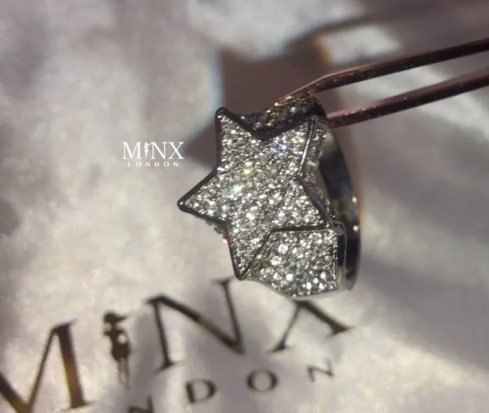 Rings Star Rings Star Ring Iced Out Rings Minx London