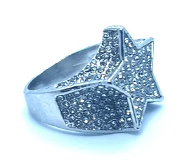 Rings Star Rings Star Ring Iced Out Rings Minx London